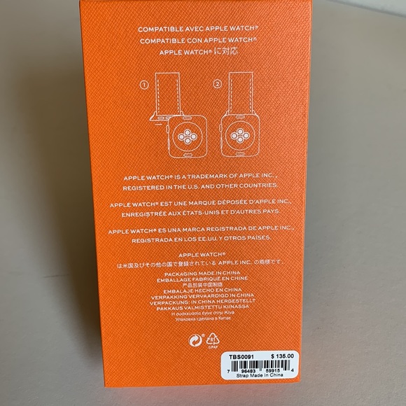 Tory Burch KIRA BAND FOR APPLE WATCH®, YELLOW LEATHER - Picture 12 of 15